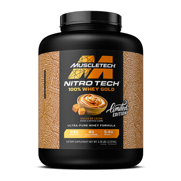MUSCLETECH PROTEINA NITRO TECH 100% WHEY GOLD 5 LB DULCE DE LECHE
